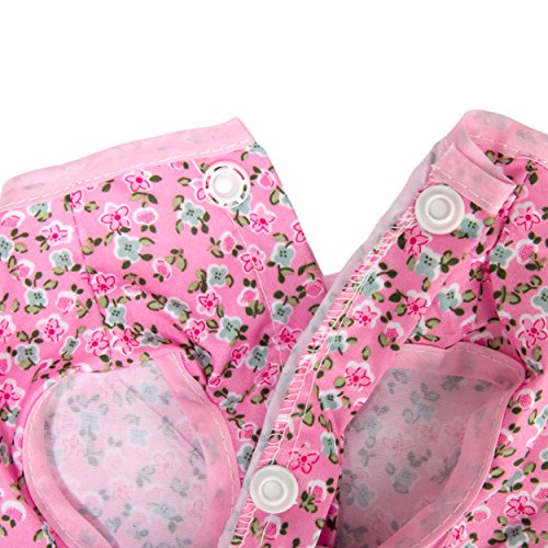 Cuecue Pet Pink Floral Pet Dress
