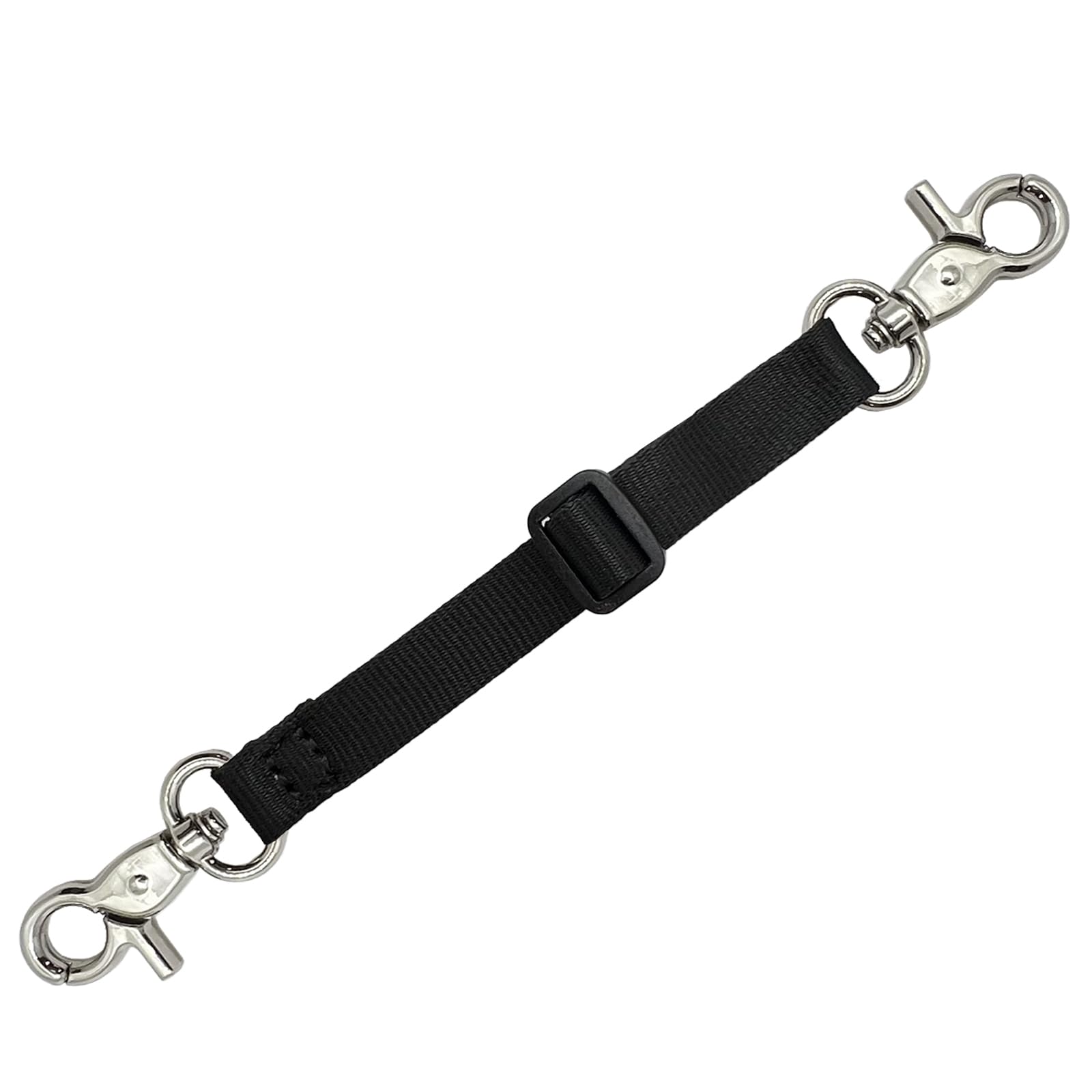 Adjustable Backup Safety Clip For Small Dogs, Double Ended Gentle Slip Collar Clip For Dog Harness Leash