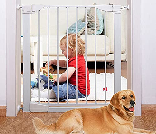 4Pcs Universal Baby Gate Threaded Spindle Rod, M8 (8Mm) Replacement Bolt Part For Baby & Pet Pressure Mounted Safety Gates, Extra Long Baby Tension Gate Extender (White)