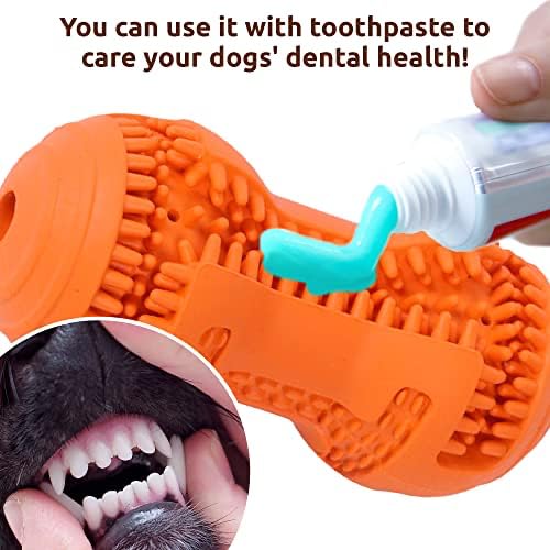 Simena Chew Toys For Dog Teeth Cleaning, Teething Toy For Medium Breeds, Dog Toothbrush Toy, Use With Peanut Butter Or Toothpast
