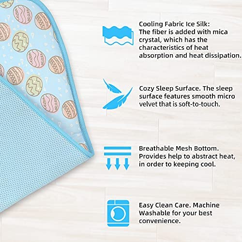 Nwk Pet Cooling Mat -27.5 X 20 Ice Silk Cooling Mat For Dogs & Cats Portable & Washable Pet Cooling Blanket, Car Seats, Beds For