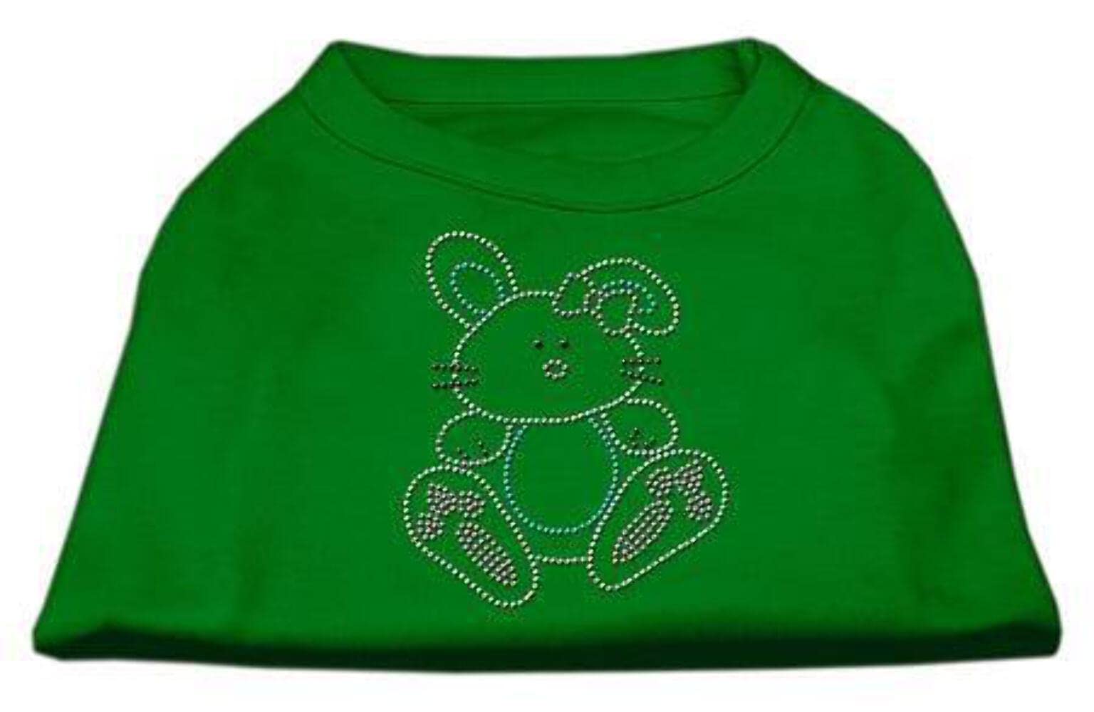 Mirage Pet Products Bunny Rhinestone Dog Shirt, Small, Blue