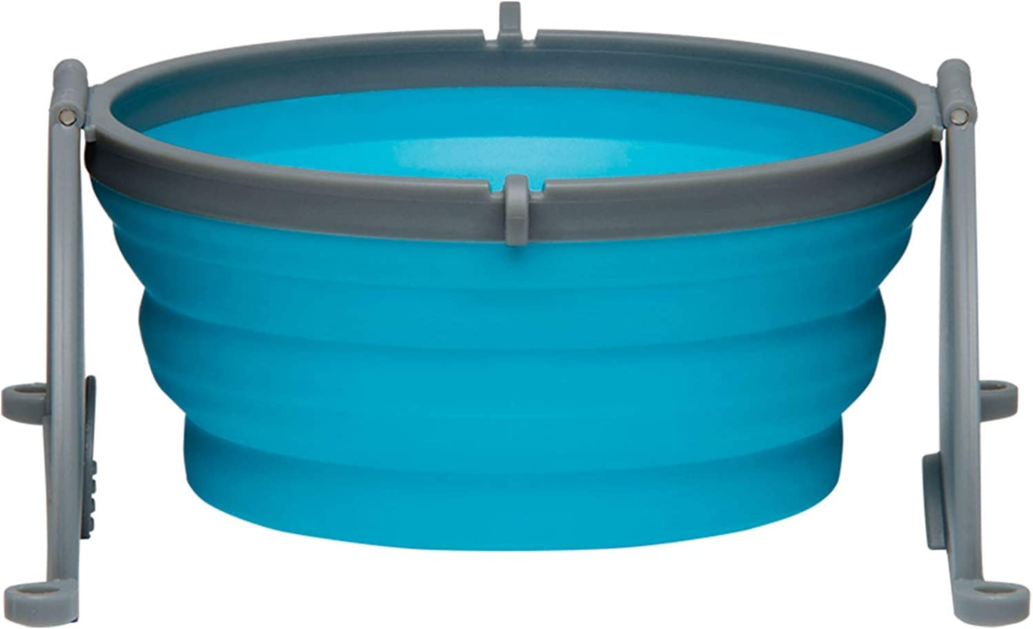 Loving Pets - Bella Roma Portable Travel Dog Bowl Collapsible Dog Food & Water Bowl (Blue, Large)