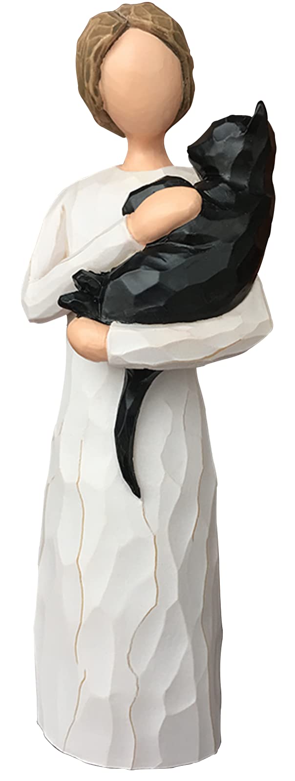 FRUMOASA Cat Memorial Gifts, Cat Loss Sympathy Gift for Cat Mom, Black Cat Bereavement Gifts, Cat Death Gifts Angel Figurine for