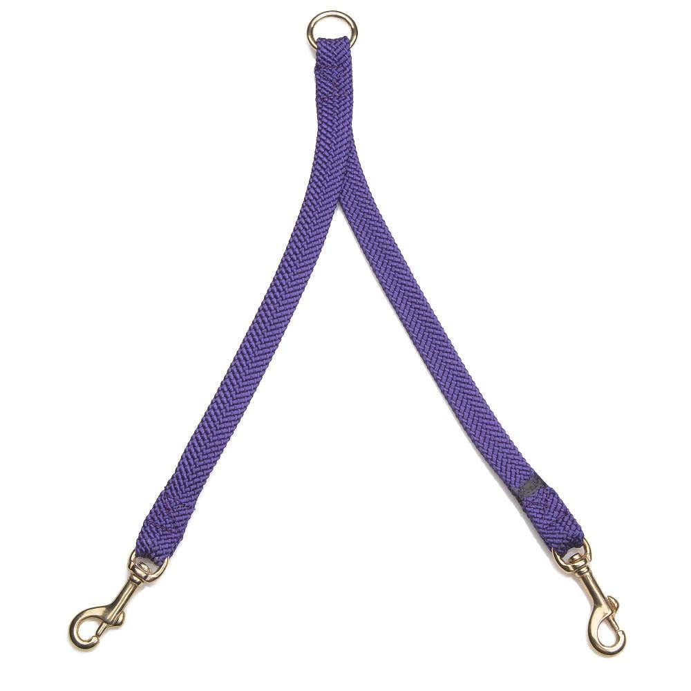 Mendota Pet 2 Dog Coupler - Dog Leash - Made In The Usa - Purple, 9/16 In X 24 In