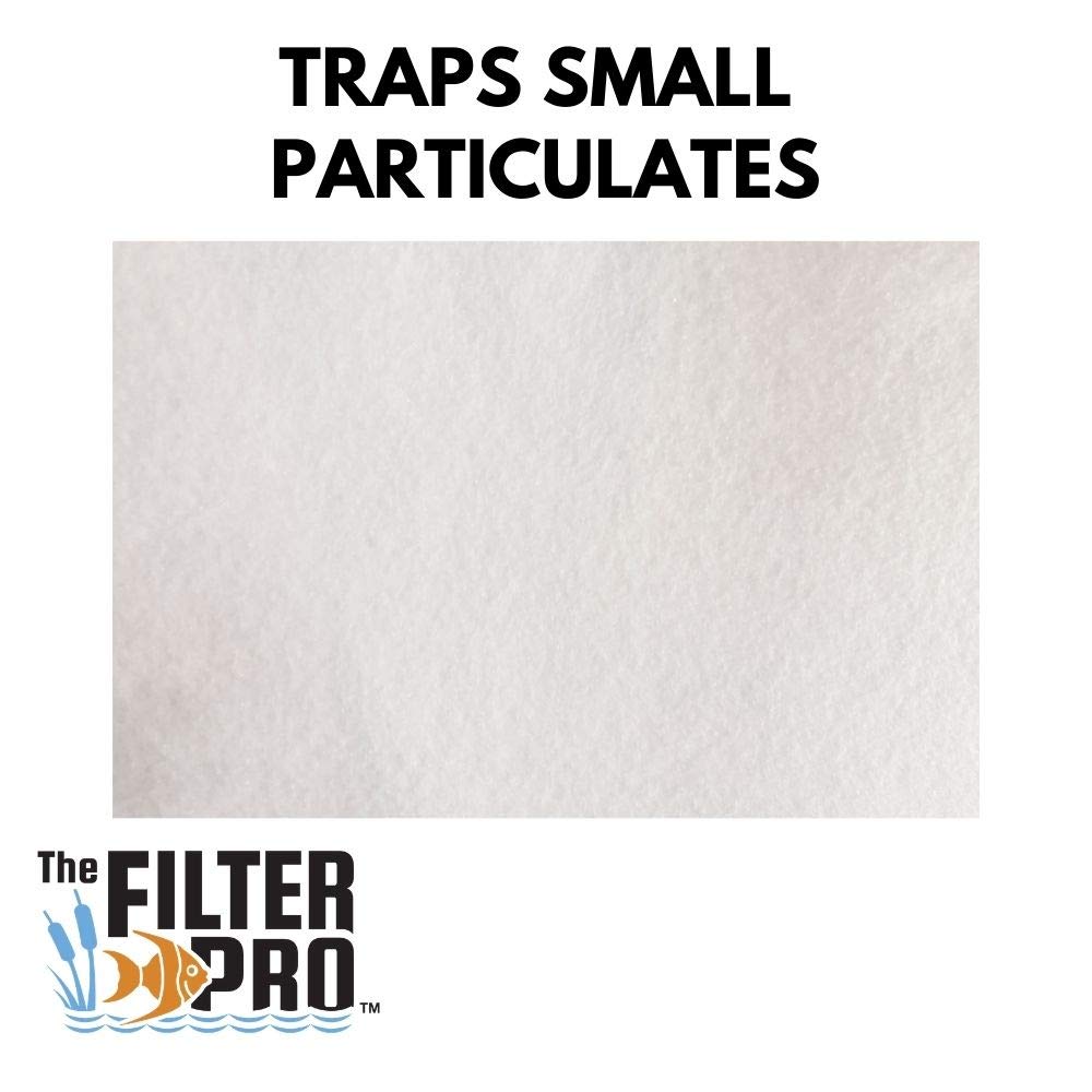 The Filter Pro Felt Filter Media, 100 Micron, 33'' X 120'' Roll, Perfect For Aquariums, Ponds Or Water Gardens, Made In Usa