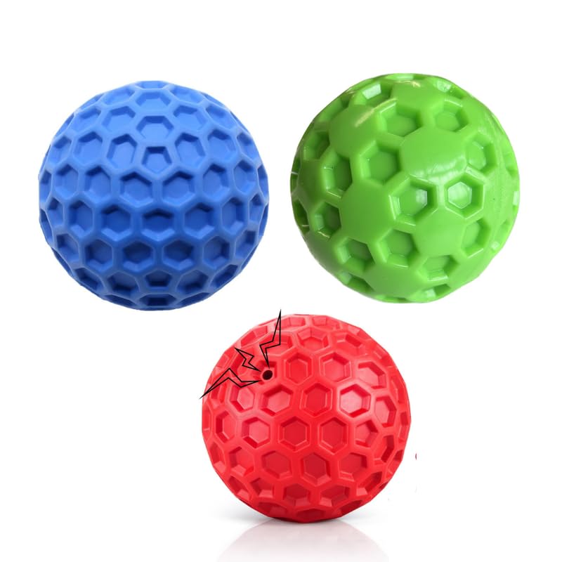 Dog Trust Dog Toys Aggressive Chewing Rubber Ball Flash for Small Large Breeds Color Multicolor Pack of 1