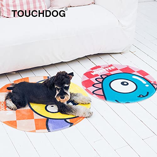 Touchdog ® Cartoon Flying Critter Monster Cat And Dog Mat - Rounded Dog Bed For Both Indoor And Outdoor Use - Pet Mat Features Quick-Drying Technology Looks Fun And Decorative For Any Home
