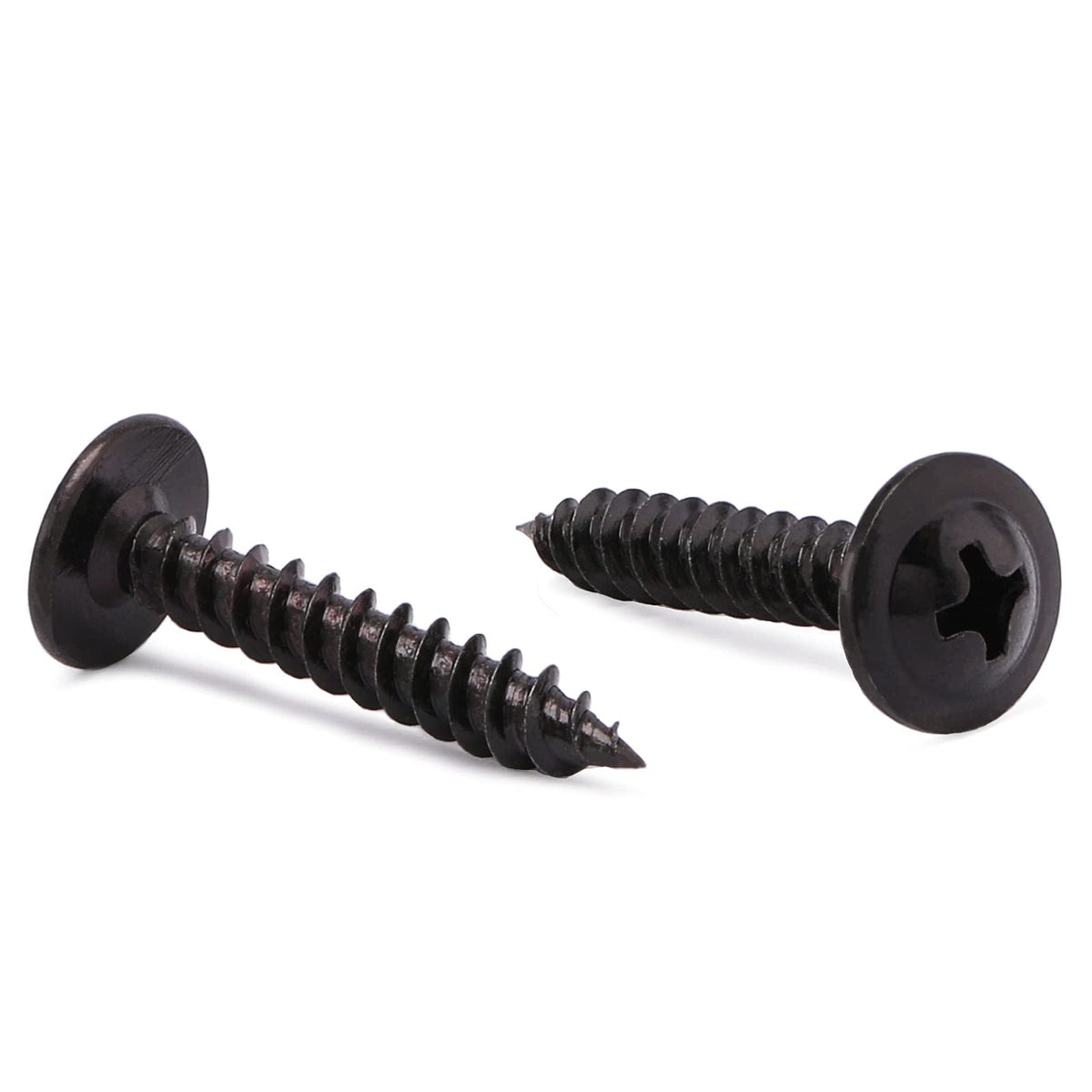 8 X 1 Wood Screw 100Pcs Alloy Steel Standard Thread Truss Head Fast Self Tapping Black Oxide By Sg Tzh