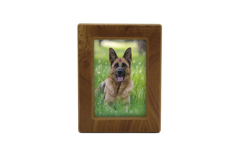 Near & Dear Pet Memorials Mdf Photo Urn, 85 Cubic Inch, Natural Finish