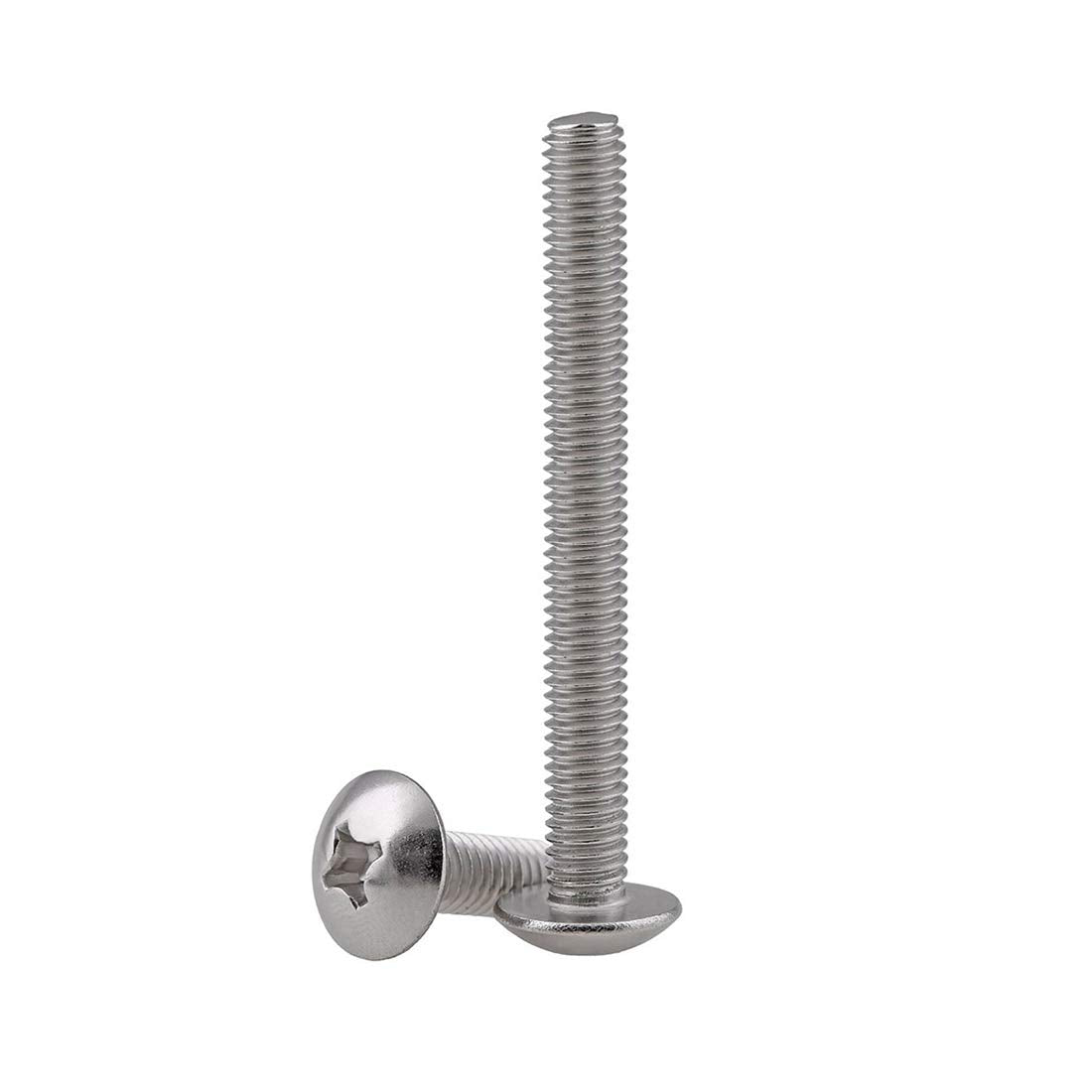 Adiyer 40-Pack Metric M4 x 40mm Machine Screws for cabinet Drawer Knob Pull Handle, 304 Stainless Steel, Truss Head Bolts, Phill