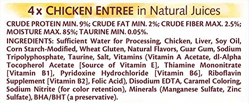 WHISKAS PURRFECTLY Chicken Variety Pack Wet Adult Cat Food 3 Ounces (Four 10-Count Boxes)