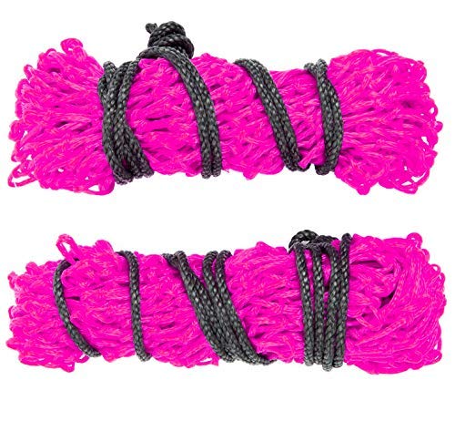 Majestic Ally 2 pcs 42 Long and 2.0x 2.0 Holed Hay Net for Horses, Adjustable Travel Feeder, Regulate Intake of Hay hence Improv