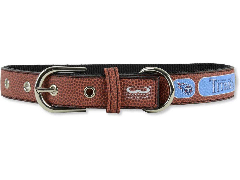 Nfl Tennessee Titans Classic Leather Football Collar, Small