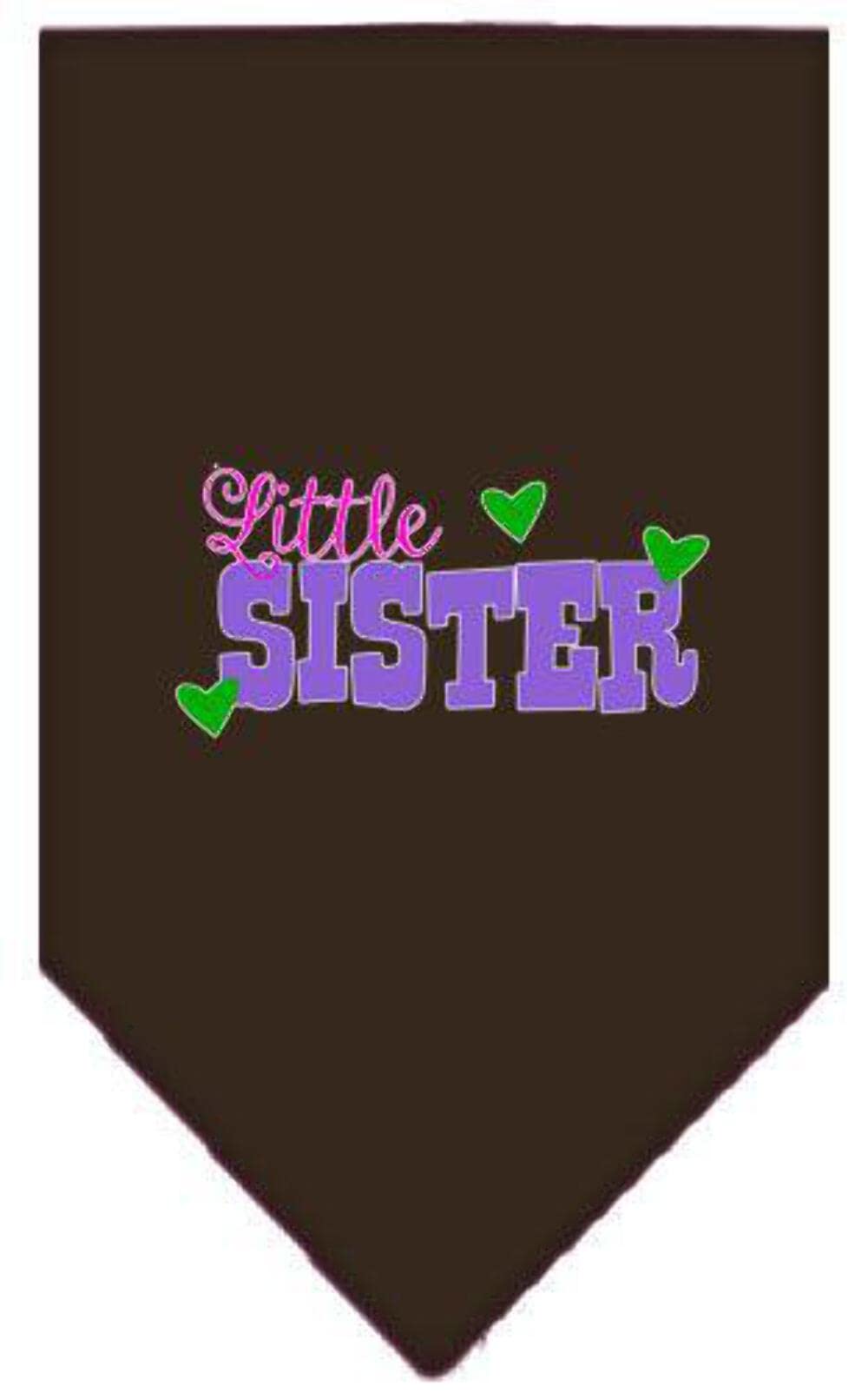 Mirage Pet Products Little Sister Screen Print Bandana Bright Pink Small