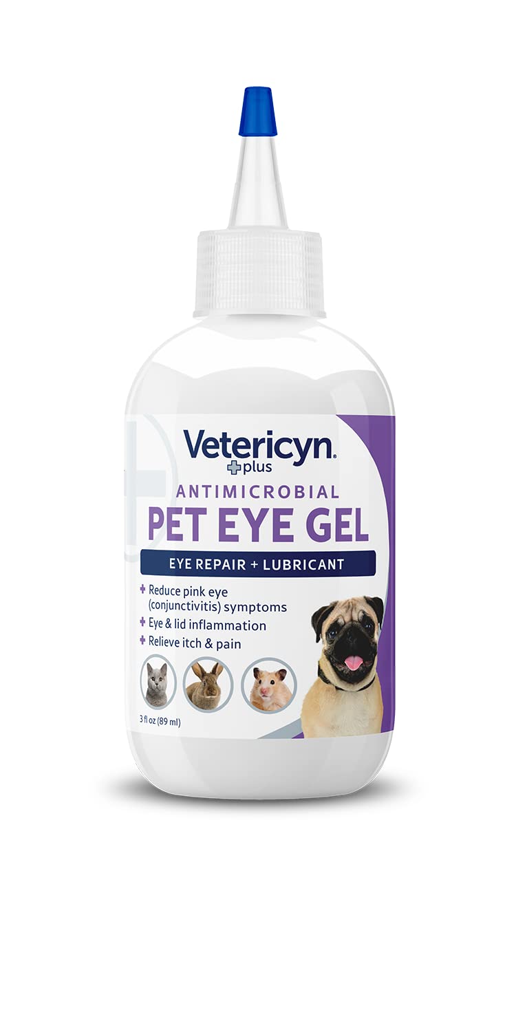 Vetericyn Plus Pet Eye Gel | Dog and Cat Eye Ointment Alternative to Lubricate and Relieve Eye Irritations and Abrasions, Reduce