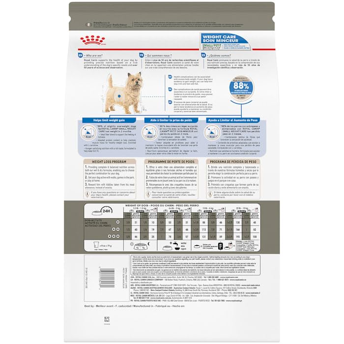 Royal Canin Small Weight Care Adult Dry Dog Food for Small Breeds, 13 lb bag