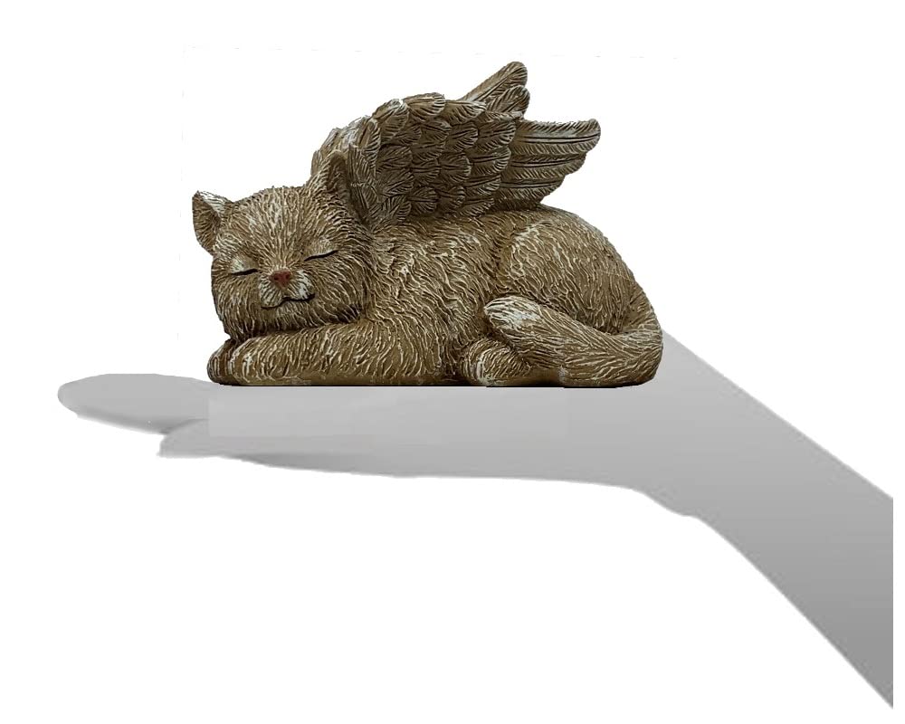 Blossom Bucket Pet Memorial Statue (Cat Angel)