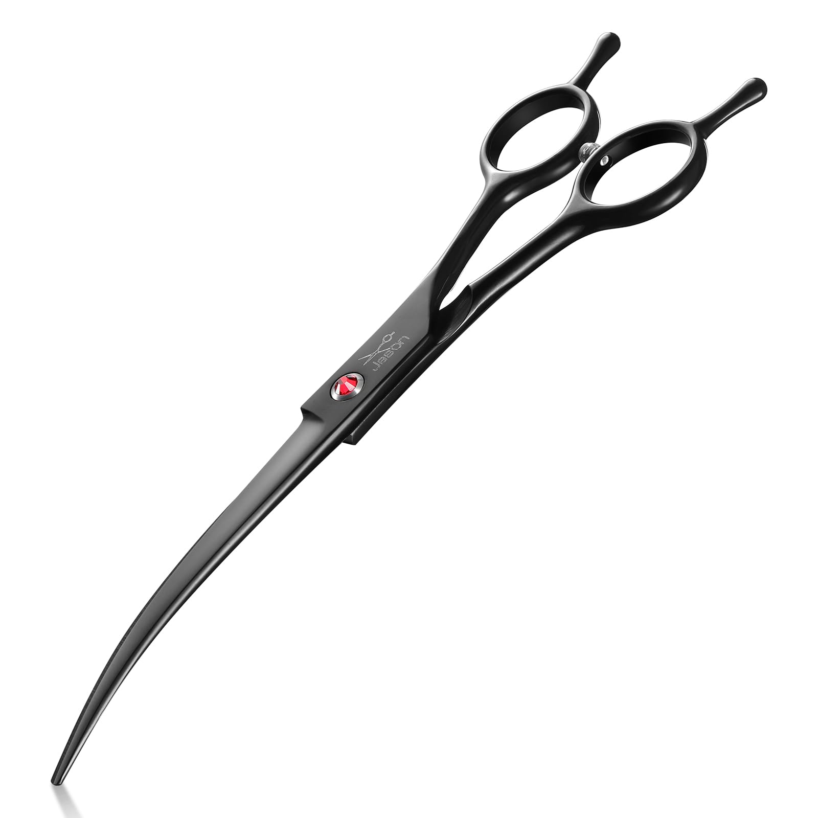 JASON 7.5'' Dog Grooming Scissor - Professional Down-curved Shear with Ergonomic Handle Japanese Stainless Steel Hair Scissor fo