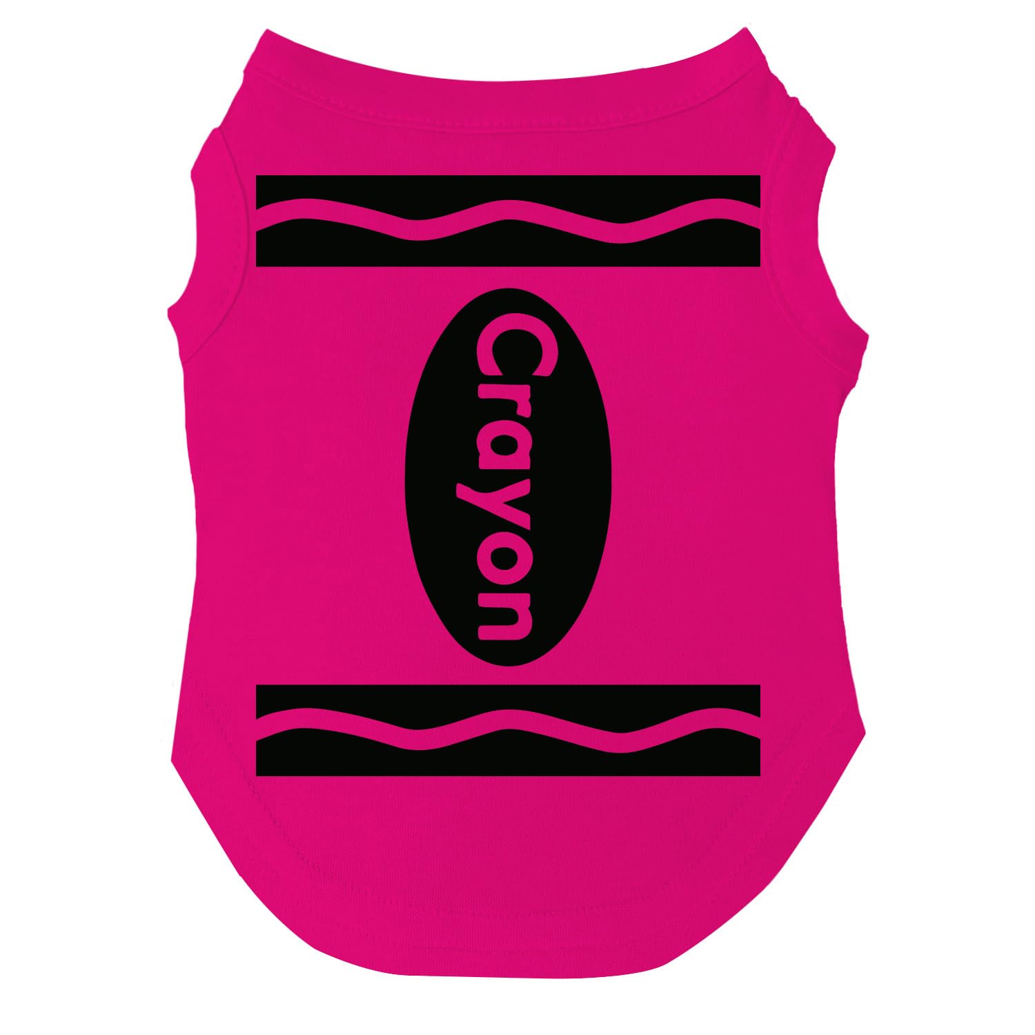 Crayon Costume Halloween Dog Tee Shirt Sizes For Puppies, Toys, And Large Breeds (Hot Pink, 6X-Large 410)