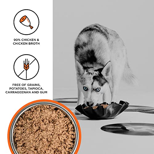 BIXBI Liberty Grain-Free Canned Wet Dog Food, Chicken Recipe, 12.5 oz. Cans (Pack of 12)