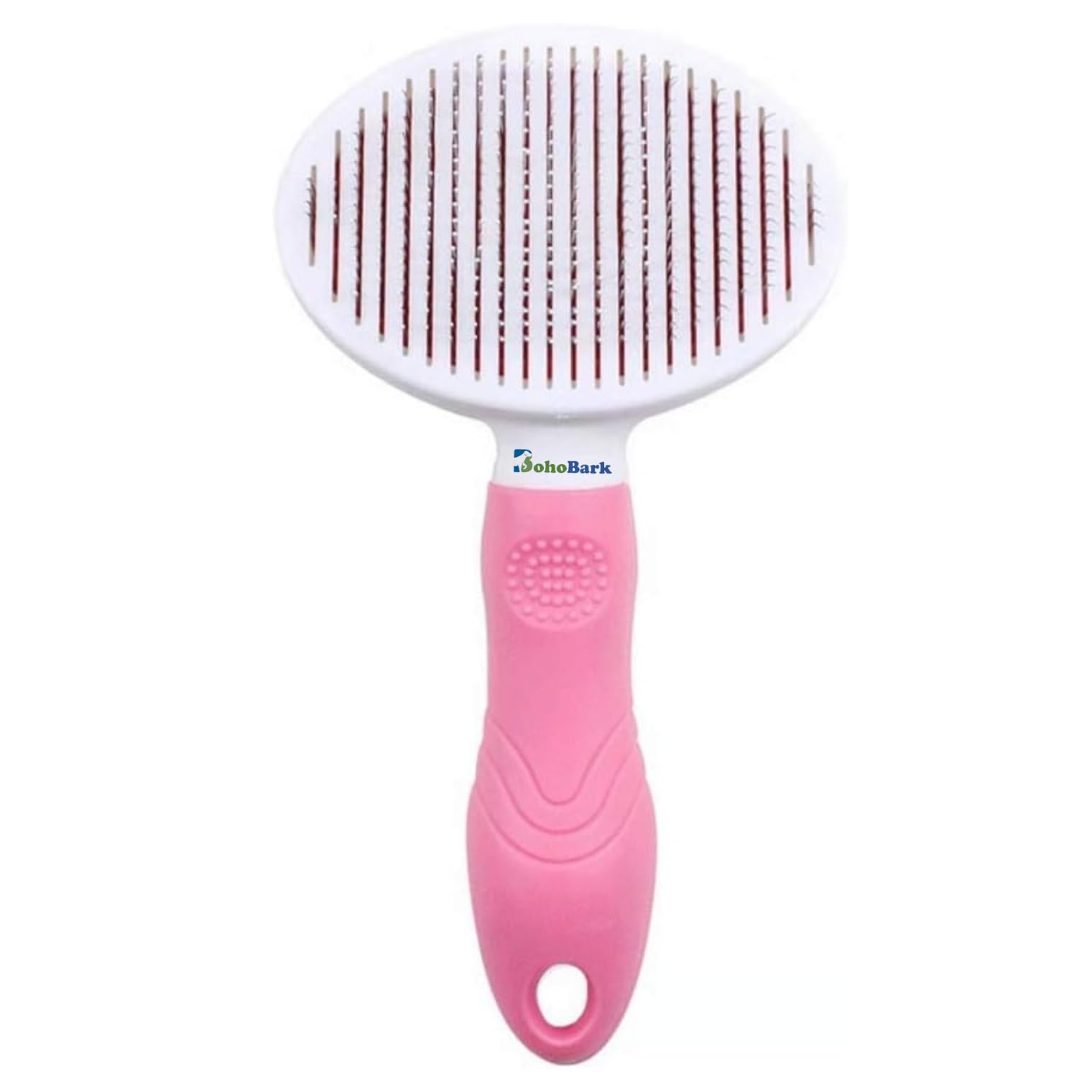 BohoBark Dog/Cat Brush for Shedding and Grooming Selfcleaning Slicker Brush for Dogs/Cats Pet Hair Brush for Long/Short Haired 