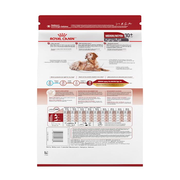 Royal Canin Medium Aging 10+ Senior Dry Dog Food, 30 lb bag