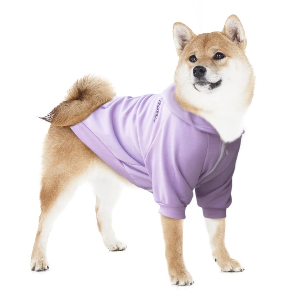 Arunners Extra Large Dog Clothes Hoodies Zip Up Sweaters For Big Dogs Labrador Border Collie Puppy Purple Xl