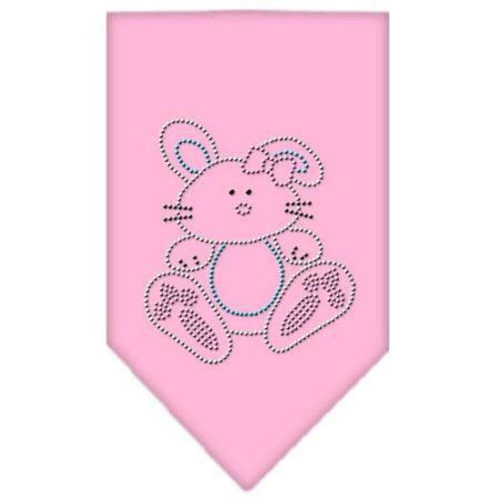 Pet and Dog Bandana Rhinestone, "Bunny" Lime Green Small