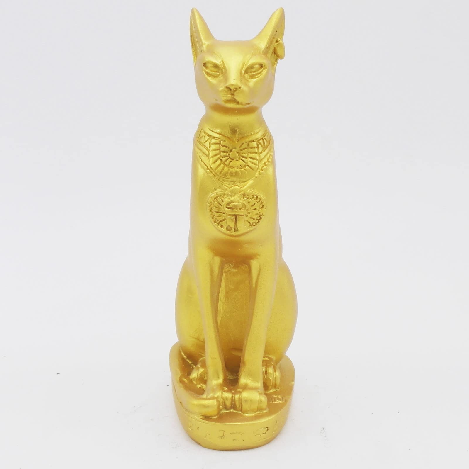 Kocris Casa Aquarium Ancient Egypt Fish Tank Decorations Cat Goddess Bastet Reptile Turtle Lizard Spider Tanks Terrarium Egyptian Temple Décor Ornament Pet Gold