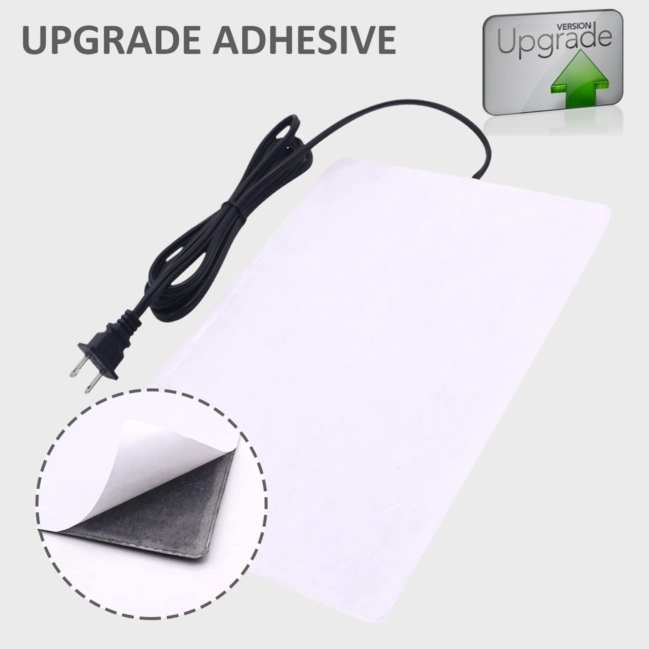 Aiicioo Reptile Heating Pad - Hermit Crab Heater Heat Mat For Reptiles Snake Lizard Terrarium 8 Watt