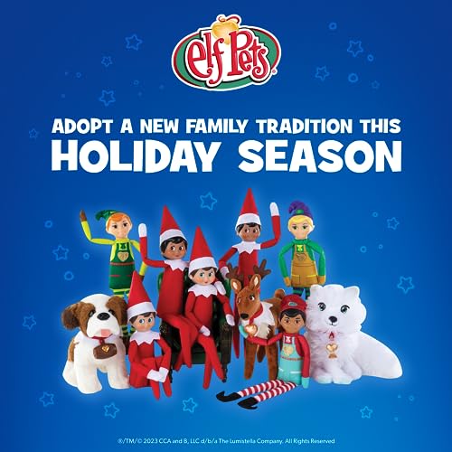 The Elf On The Shelf Elf Pets Christmas Sweater Set - Cozy, Reversible Sweater For Your Elf Pet- Includes 3 Festive Patches