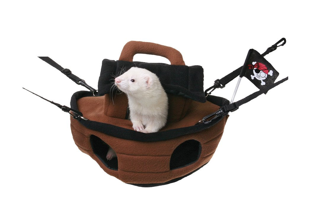 Marshall Pirate Ship Cage Accessory For Small Animals