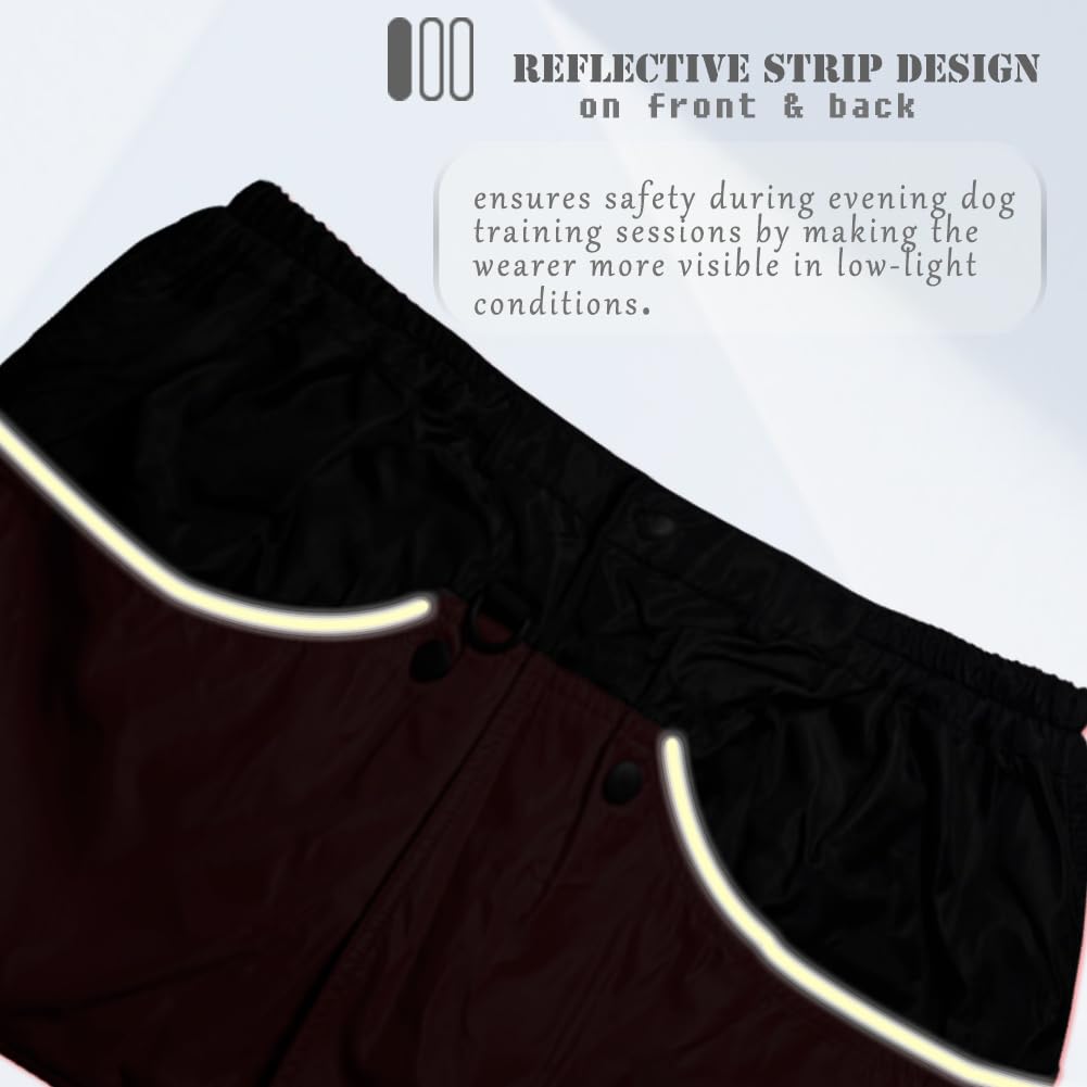 Suweisua Dog Trainer Vest For Men Women With Big And Deep Pockets, D-Ring, Dog Handler Waist Treat Pouch Apron Design Of Functio