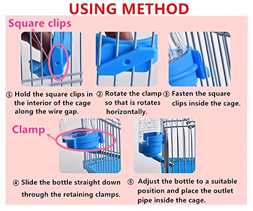 Hypeety Hamster Water Bottle 125ML - No Drip Guinea Pig & Small Animal Feeder, Random Color, Ideal for Syrian & Dwarf Hamsters, Gerbils