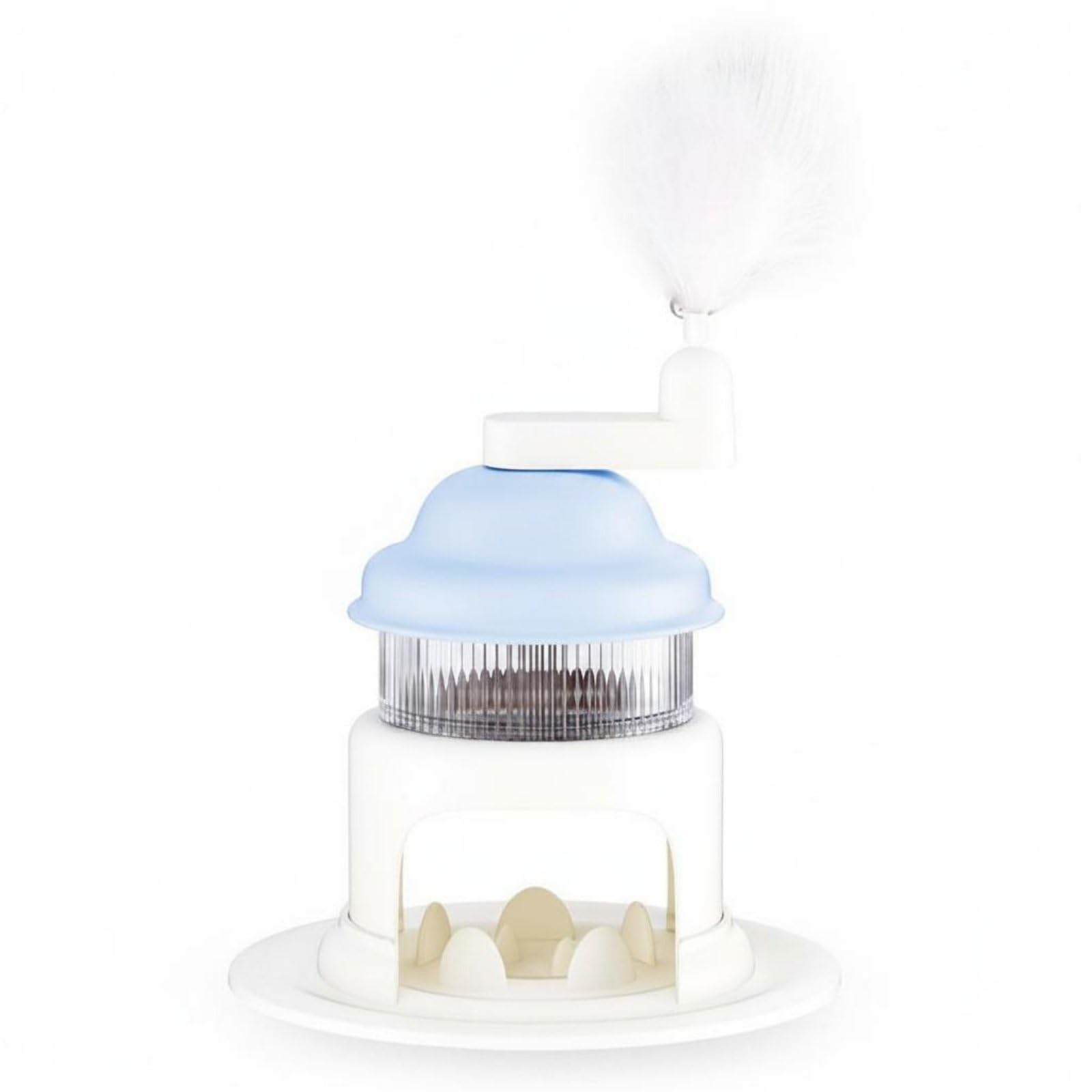 Enakshi Boredom Relief Shaved Ice Machine Pet Toy Detachable Feather Wand Interactive Treat Dispensing Toy For Cats, Dogs, Indoo