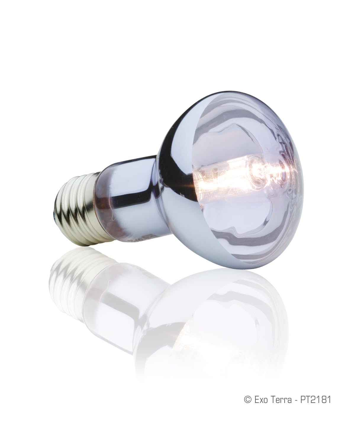 Exo Terra Sun Glo Halogen Basking Spot Lamp - 50W Reptile Light Bulb, Broad Spectrum Daylight, Enhances Coloration, Promotes Hea