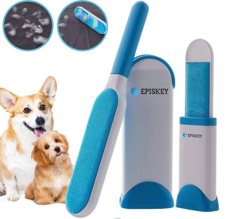 Episkey Pet Hair Remover Brush  Sided Lint Brush With Self  Cleaning Base Lint Brush  Fur & Lint Removal For Clothes Furnitur