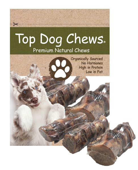 Top Dog Chews Premium - Made In The Usa - Dog Bones With Bone Marrow - Long Lasting Natural Beef Femur Chews - Best For Small Do