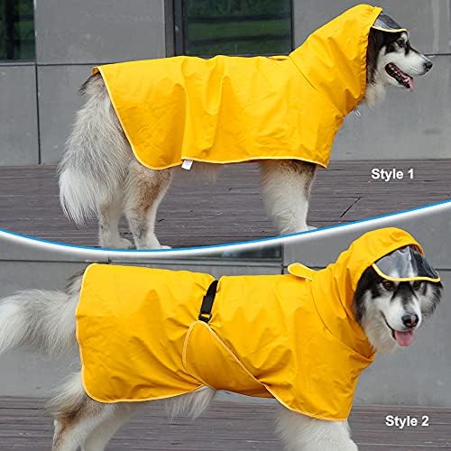 Petmolico Dog Raincoat Waterproof Ponch With Hoodie Adjustable Rain Jacket For Schnauzer,Beagles,French Bulldog,Mini Pinchers(Xl
