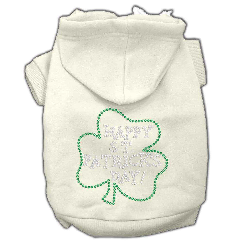 Mirage Pet Products Happy St. Patrick's Day Hoodies, Black, Large/Size 14
