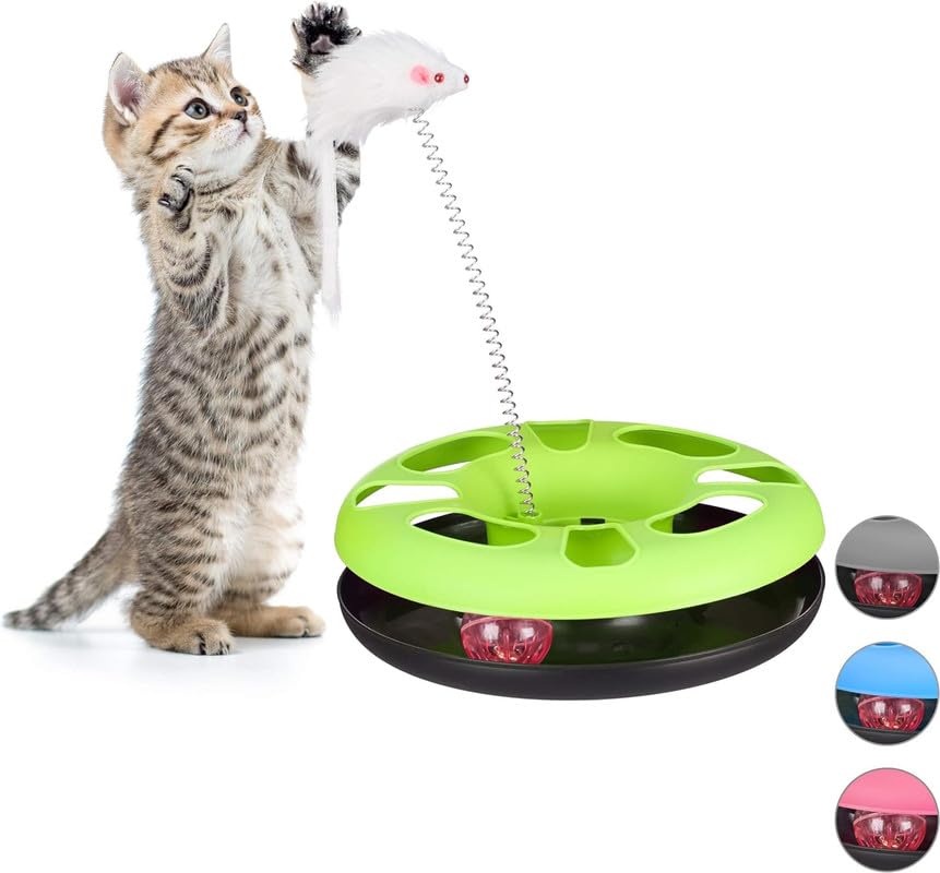Psk Pet Mart Cat Kit Play Toy Wheel With Balls And Floppy Toy