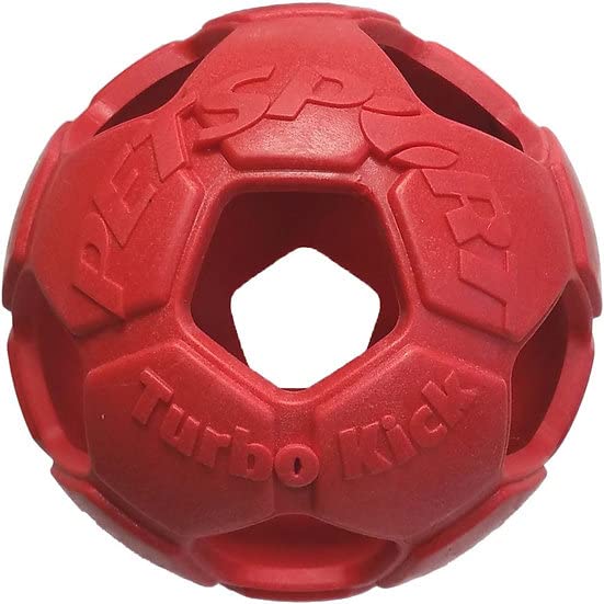 Petsport 4' Turbo Kick Soccer Ball Dog Toy (3 Pack) | Vanilla Scented Super Durable Tpr Rubber | Ultra Strong & Bouncy | Play Fetch With Your Pet, Colors Will Vary
