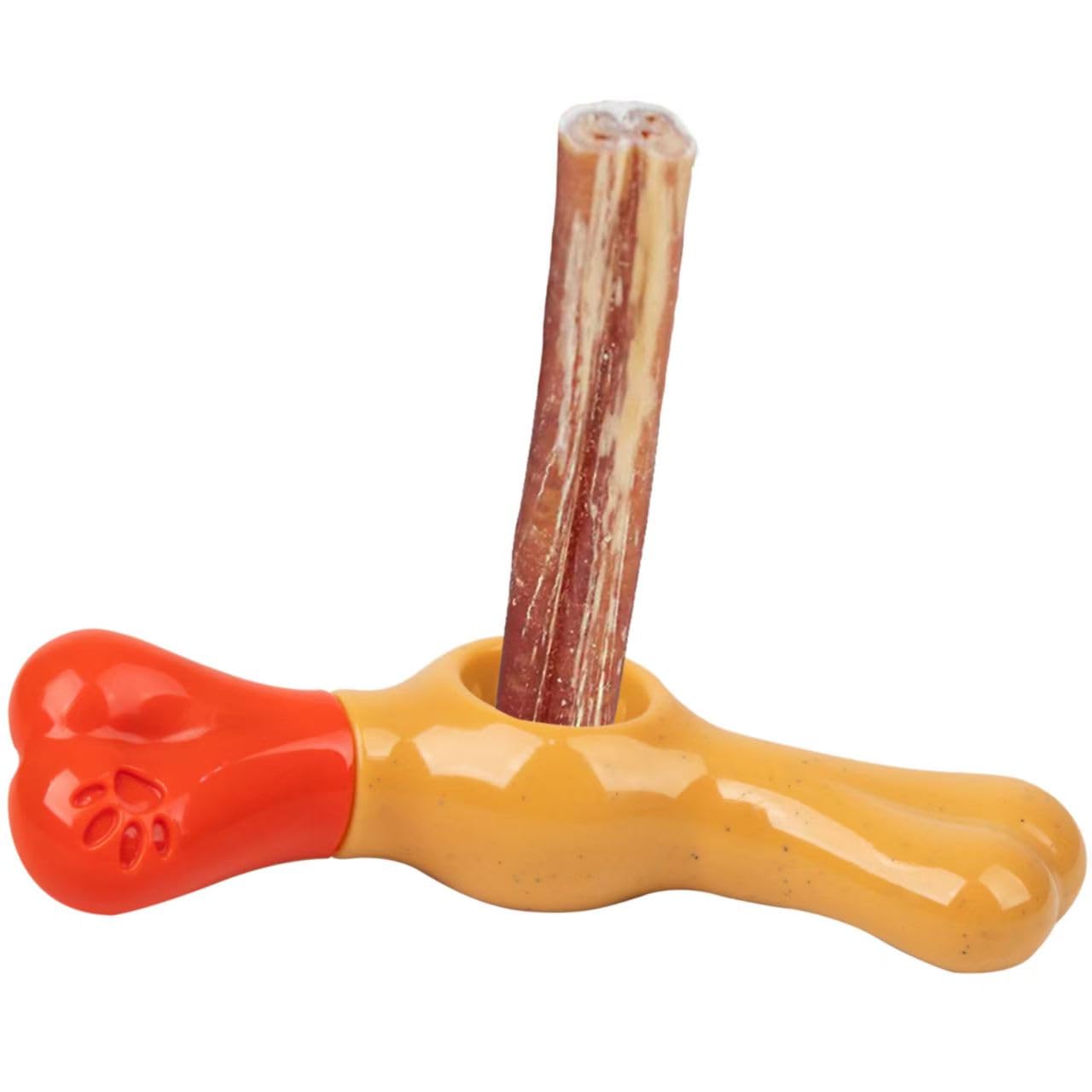 Bully Stick Holder For Dogs, Heavy Duty Chew Stick Holder, Prevents Choking, Bpa-Free, Adjustable Fit For Middle Dogs Over 20 Lb