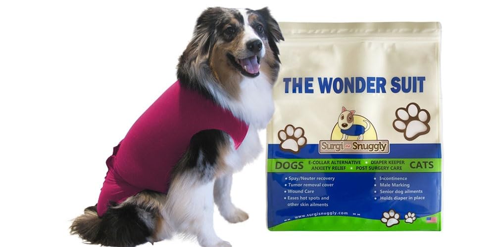 SurgiSnuggly Disposable Dog Diapers Keeper Use with Female Dog Diapers for Heat Cycle Or Pet Incontinence Made with American Tex