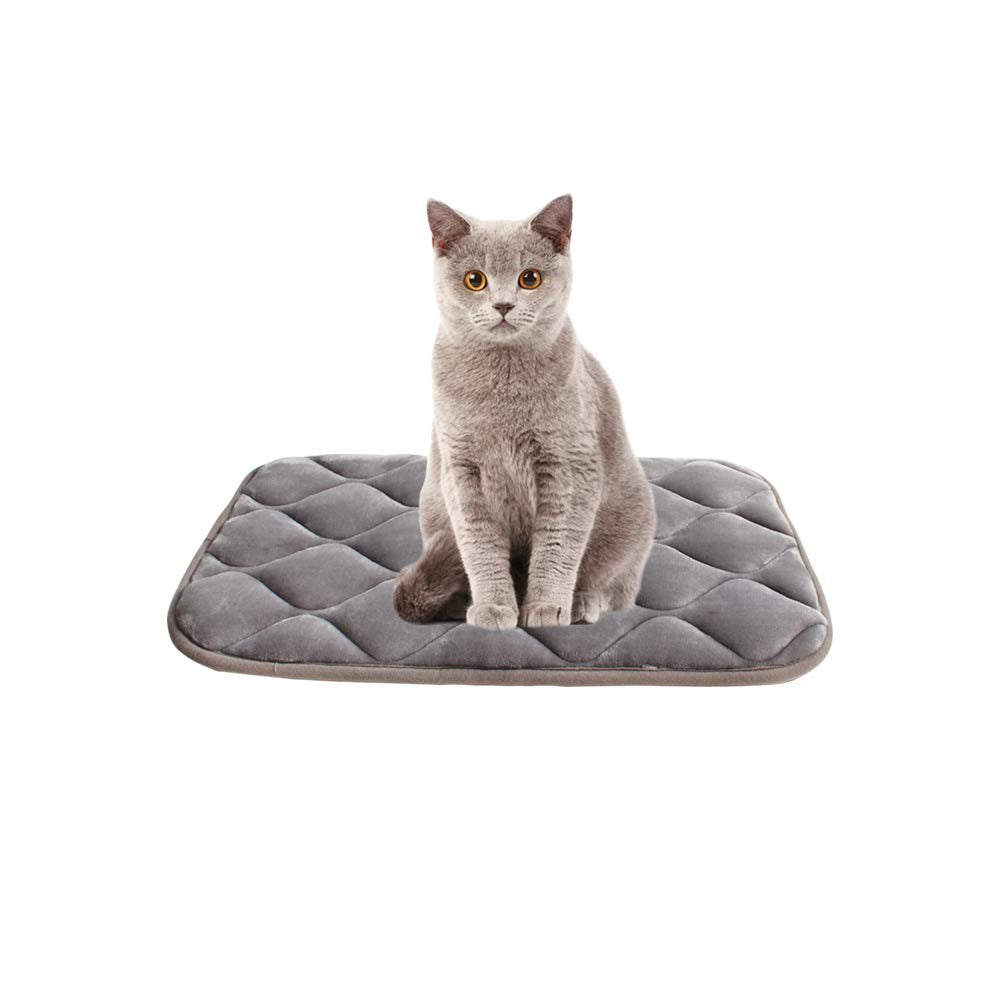 furrybaby Dog Bed Mat - Anti-Slip, Machine Washable, 22"x13", Sliver Grey Mat