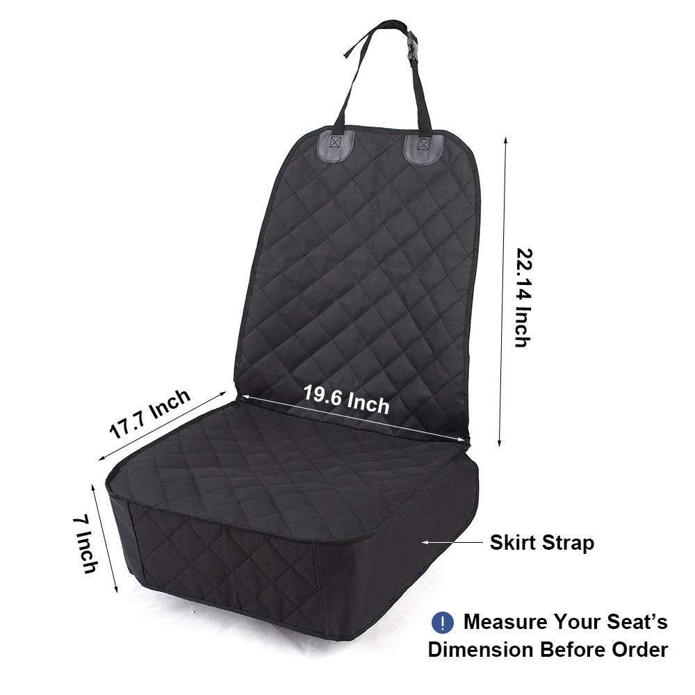 Honest Outfitters Dog Car Seat Cover , Pet Front Cover For Cars, Trucks, And Suv'S - Waterproof & Nonslip Dog Seat Cover,(Front Seat)