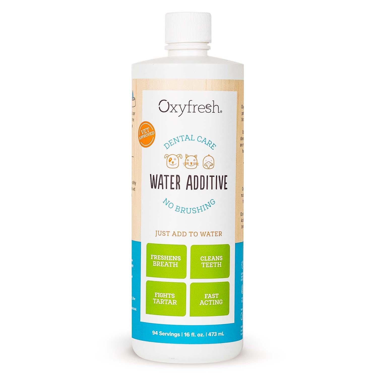 Oxyfresh Pet Dental Care Water Additive - Eliminates Bad Breath & Fights Tartar & Plaque - 16 Fl oz - Vet Recommended