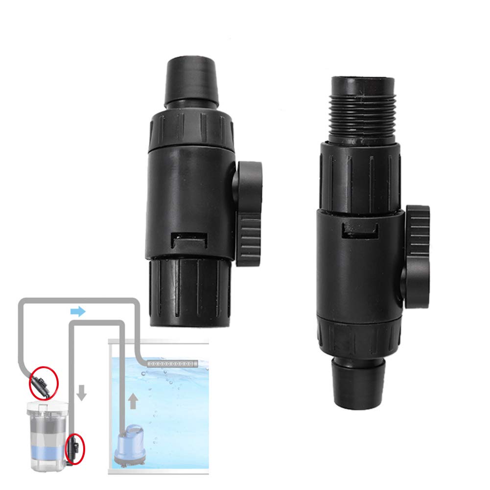 Jeanoko Fish Tank Pipe Valve Quick Release Joint Aquarium Hose Valve Pipe Valve Water Flow Control Valve(16mm Valve: 18cm/7.1inc