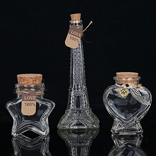 Fight Club 2 Set Memorial Bottle For Pet Hair,Pet Fur Memorial Fur Keepsake,Clear Dog Cat Keepsake Fur,Pet Memorial Urn Glass Bo